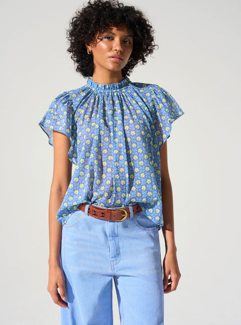 Blouse bohème imprimée