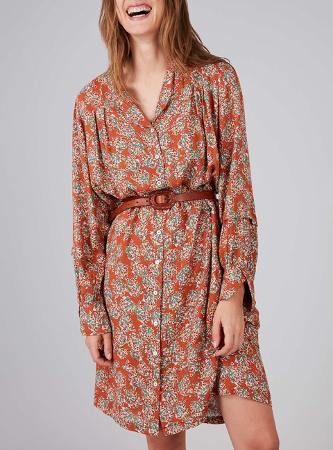 Printed Shirt Dress