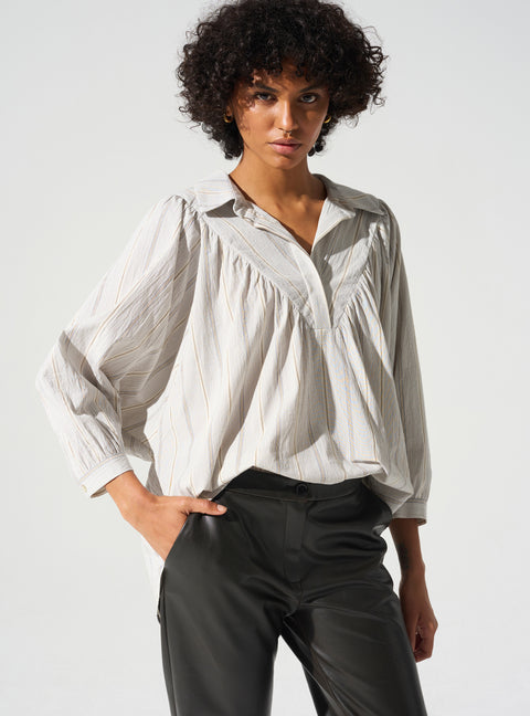 Blouse manches trois-quarts