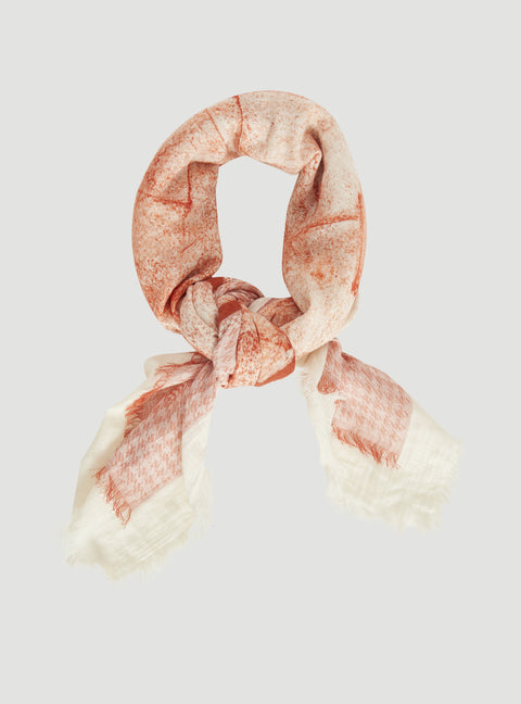 Square printed scarf