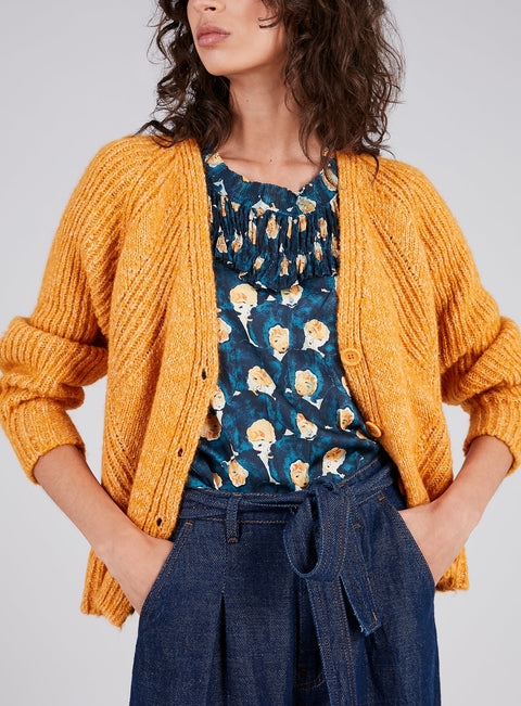 Cardigan Laine Et Coton Bio