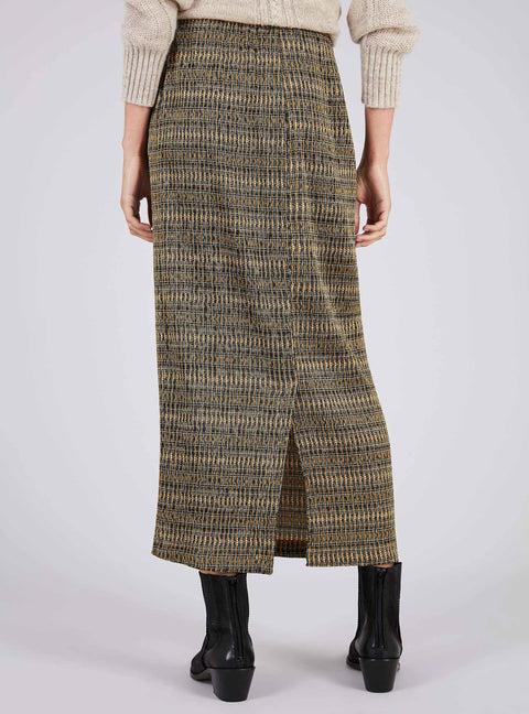 Printed Pleated Skirt