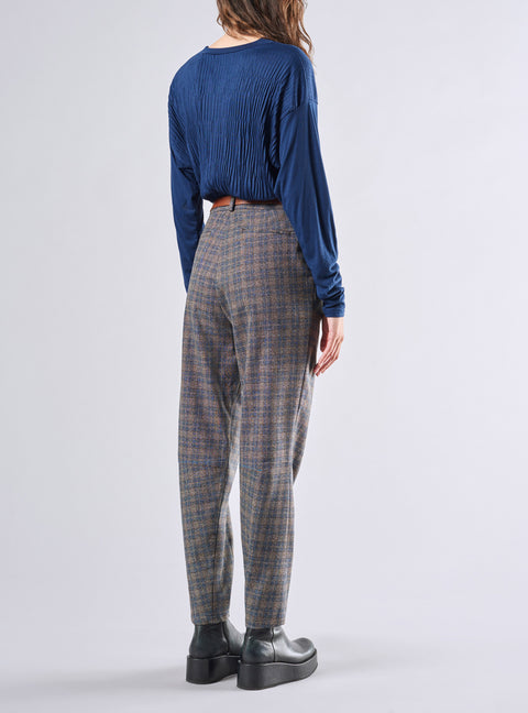 Checked Tailored Trousers