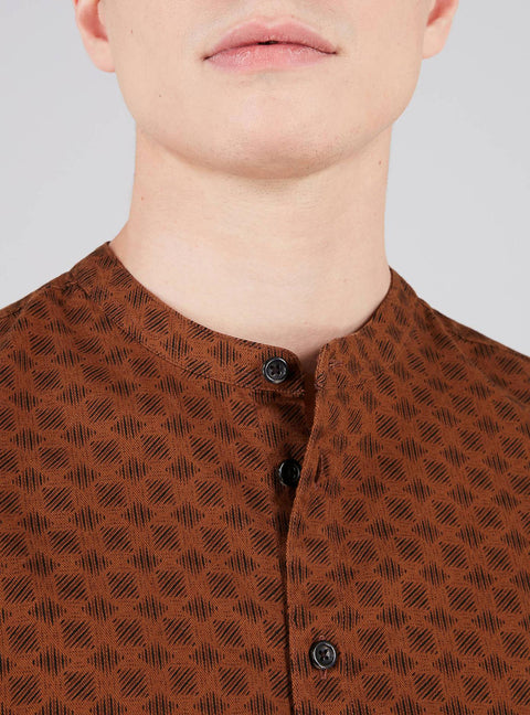 Regular Shirt with Officer Collar